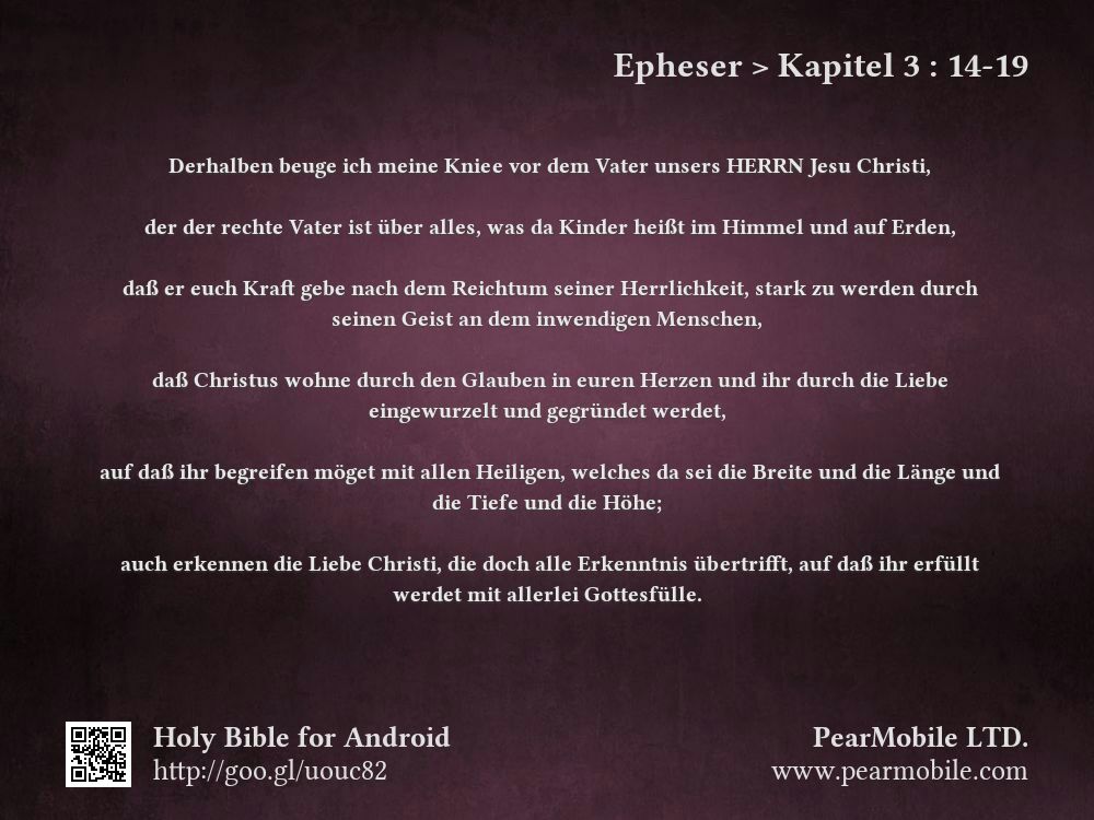 Epheser, Kapitel 3:14-19
